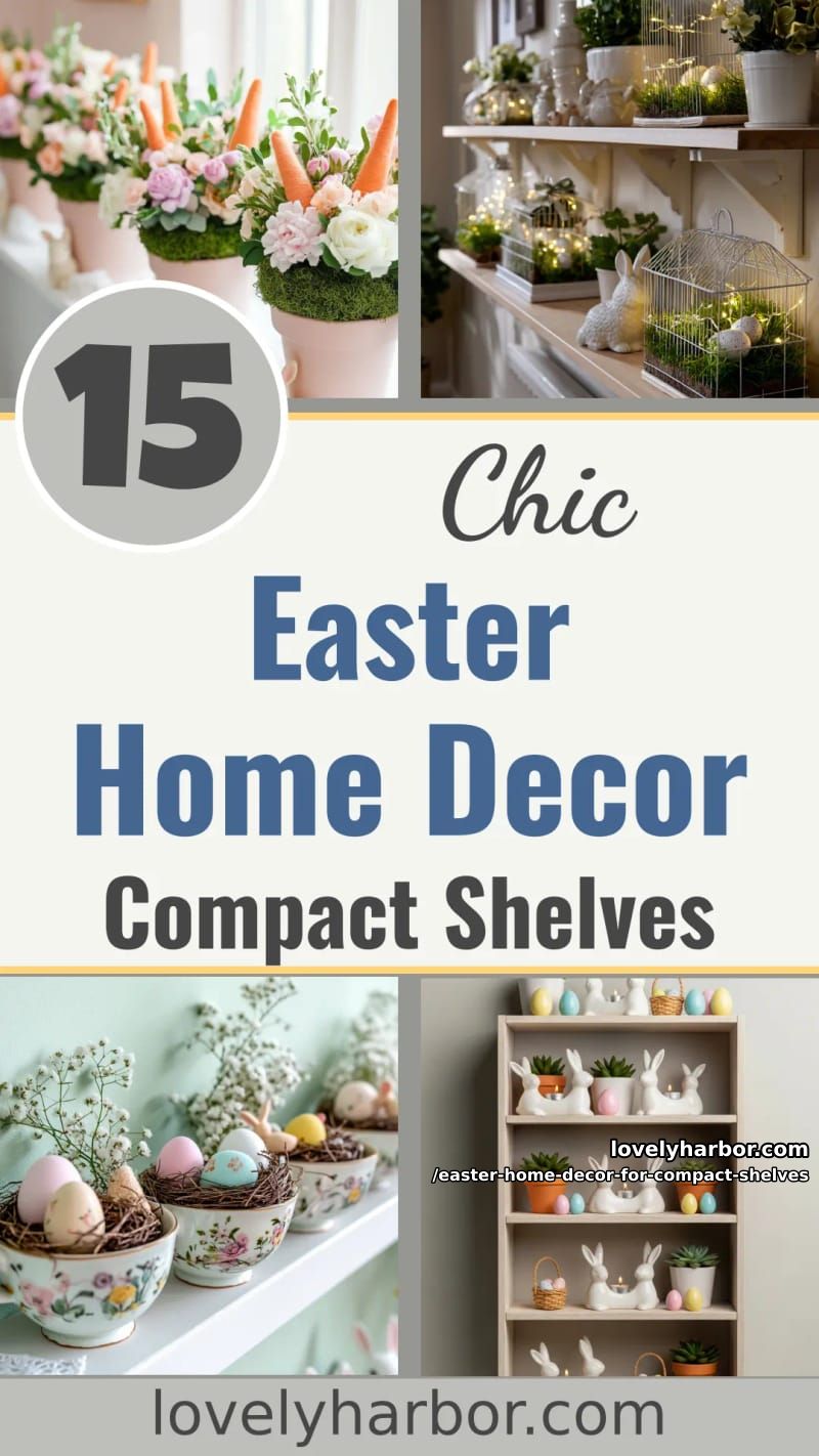 15 Easter Home Decor For Compact Shelves That Makes Small Displays Pop 51 have fun this easter with homemade decor for compact shelves 50