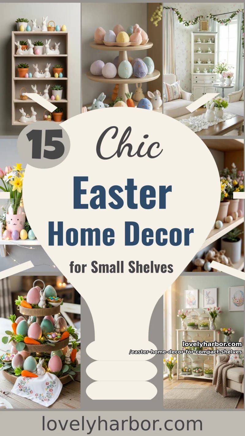 15 Easter Home Decor For Compact Shelves That Makes Small Displays Pop 52 have fun this easter with homemade decor for compact shelves 51