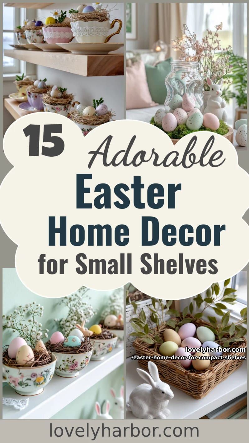 15 Easter Home Decor For Compact Shelves That Makes Small Displays Pop 53 have fun this easter with homemade decor for compact shelves 52
