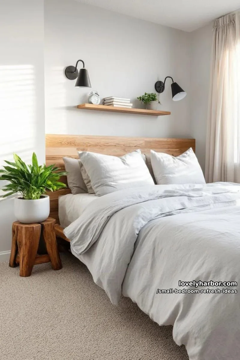 install wall-mounted swing arm reading lights for a clutter-free bedside 1