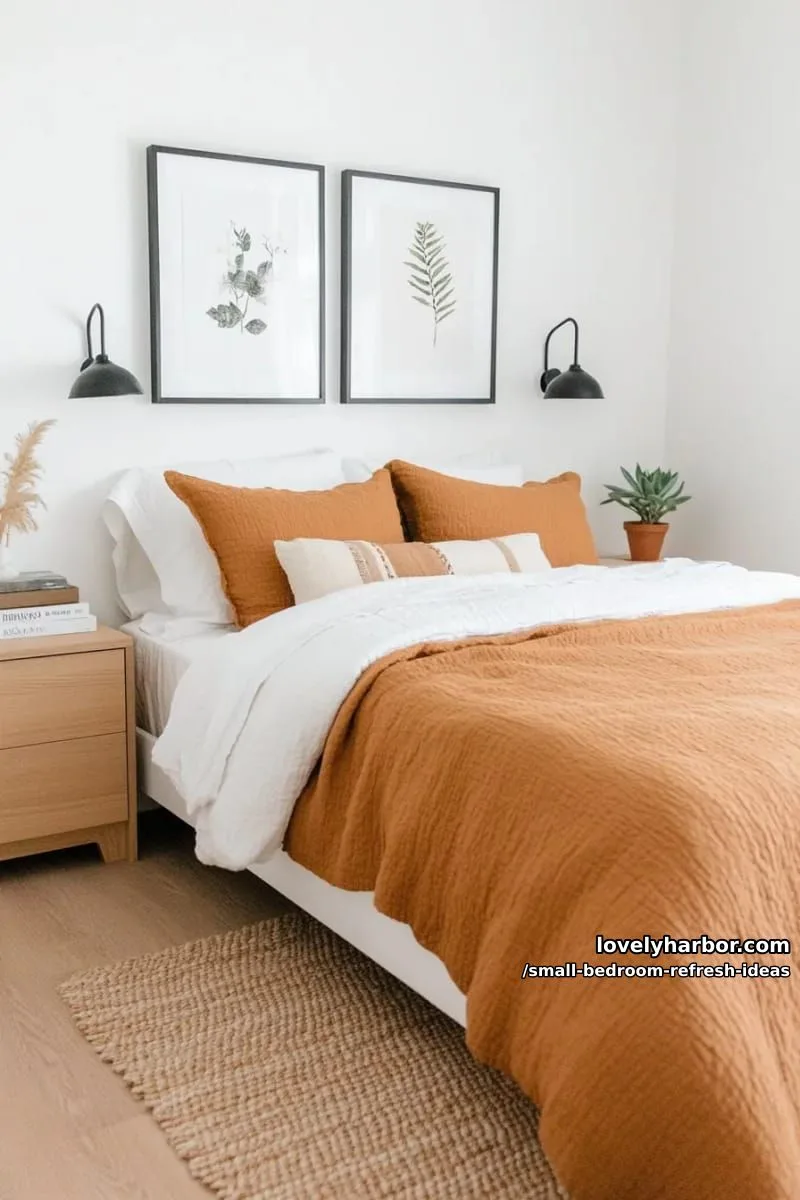 install wall-mounted swing arm reading lights for a clutter-free bedside 1
