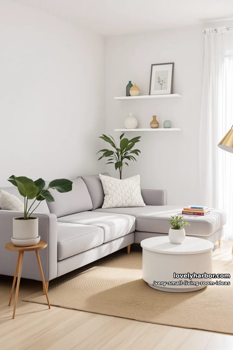 l-shaped sectional hugging the corner to maximize every inch 1