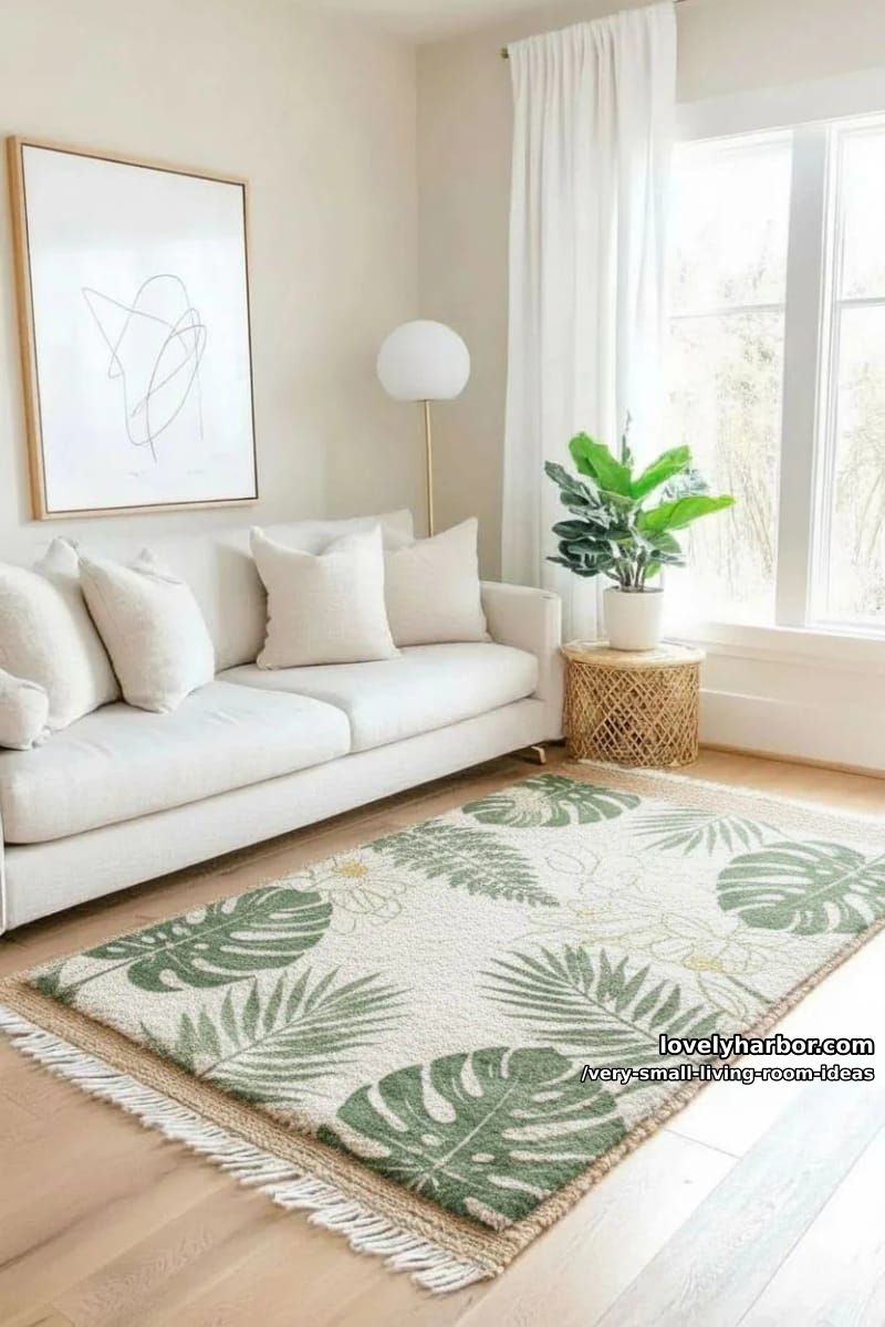 layered neutral rugs for soft texture and visual depth in tiny spaces 1