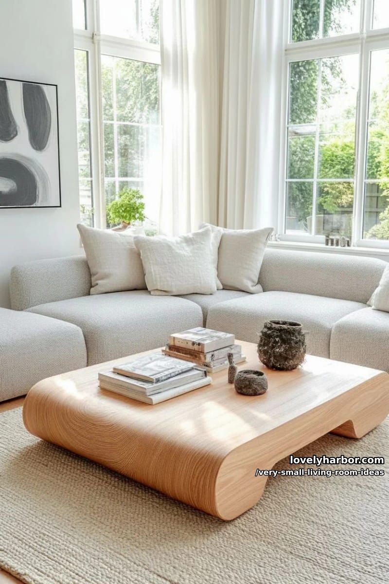 low-profile modular sofas aligned along the window line 1