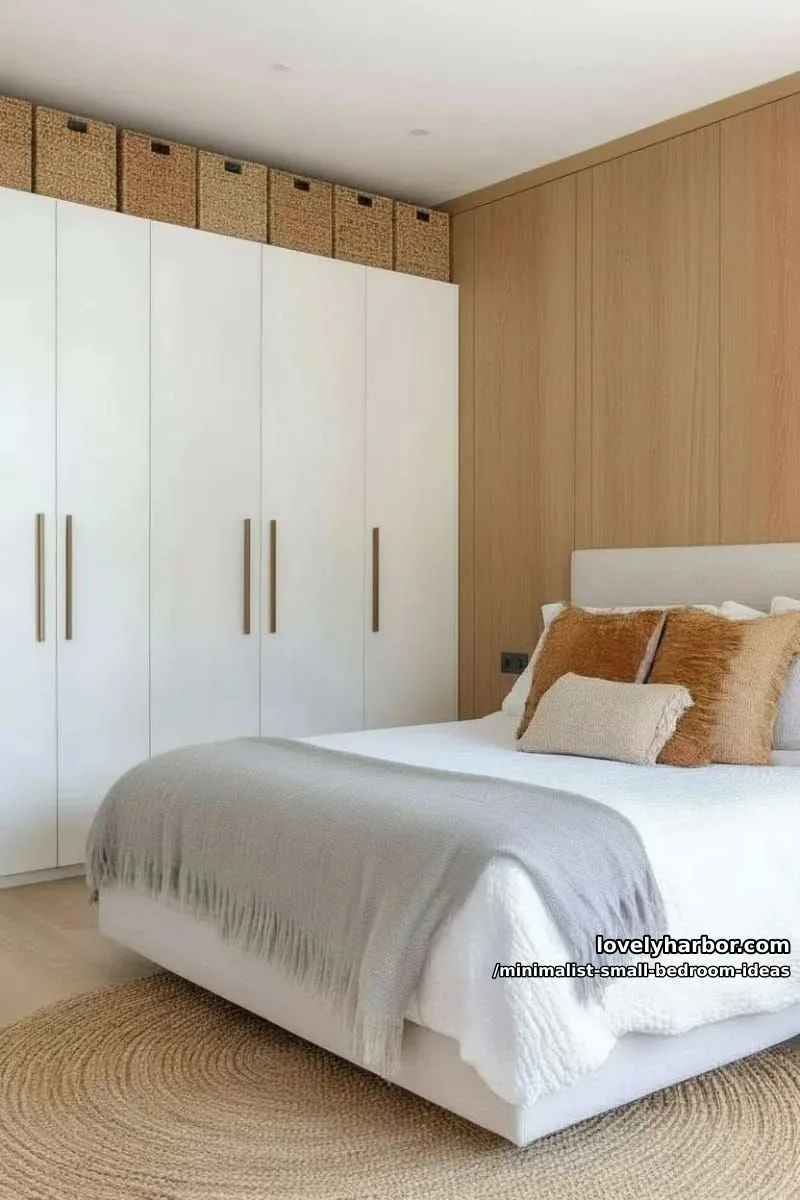 modular wardrobe units in matte white for a seamless look 1