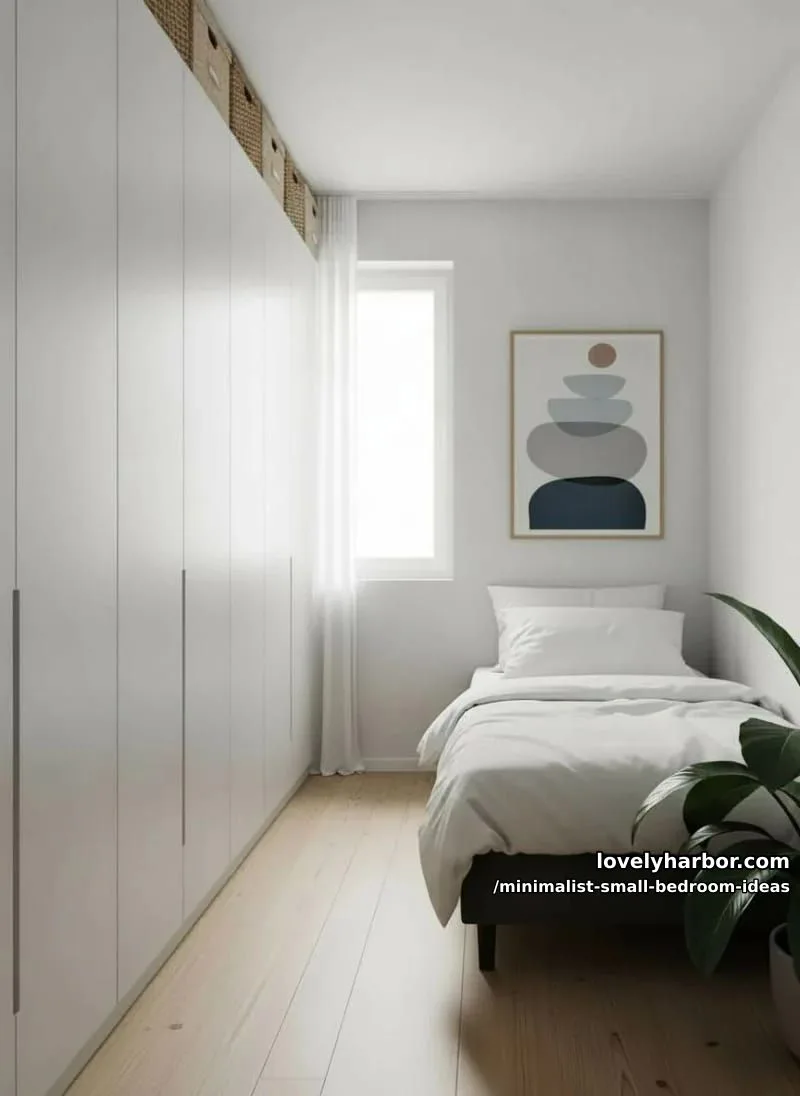 modular wardrobe units in matte white for a seamless look 1