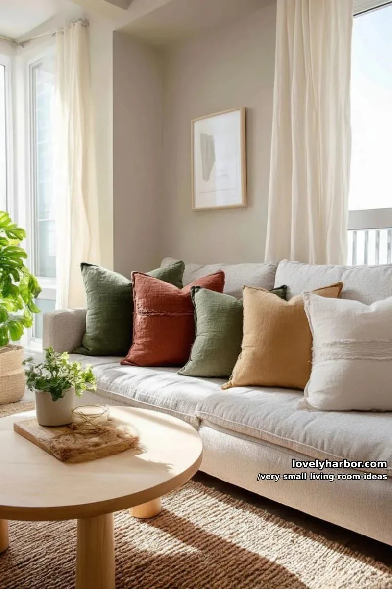 muted earth tone pillows for warmth and color layering 1
