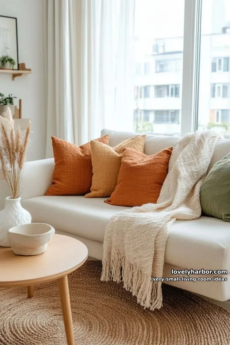 muted earth tone pillows for warmth and color layering 1