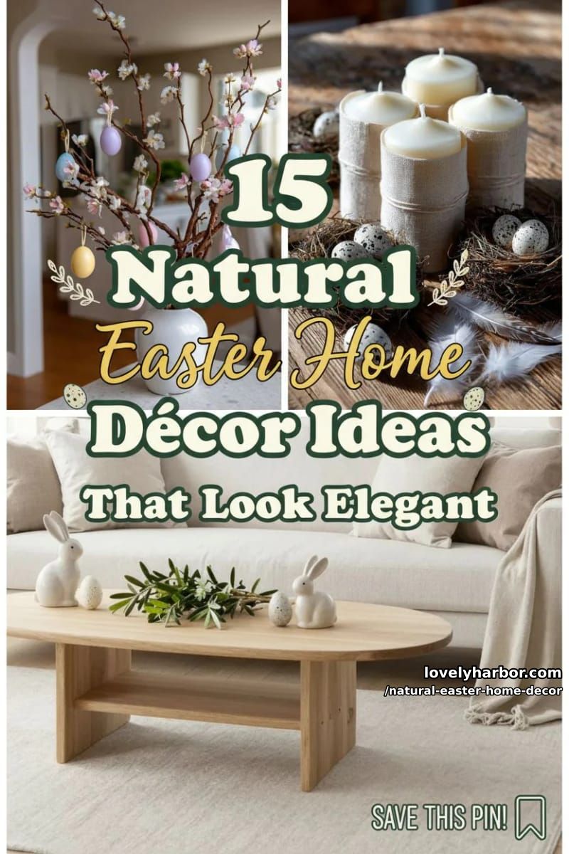 15 Natural Easter Home Décor Ideas That Are Simple Yet Elegant 36 natural easter home decor - Collage 35