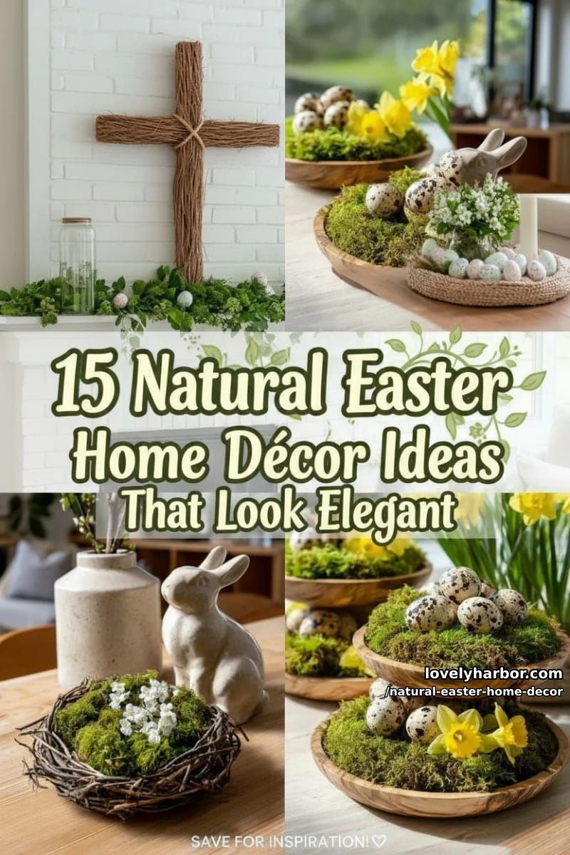 15 Natural Easter Home Décor Ideas That Are Simple Yet Elegant 37 natural easter home decor - Collage 36
