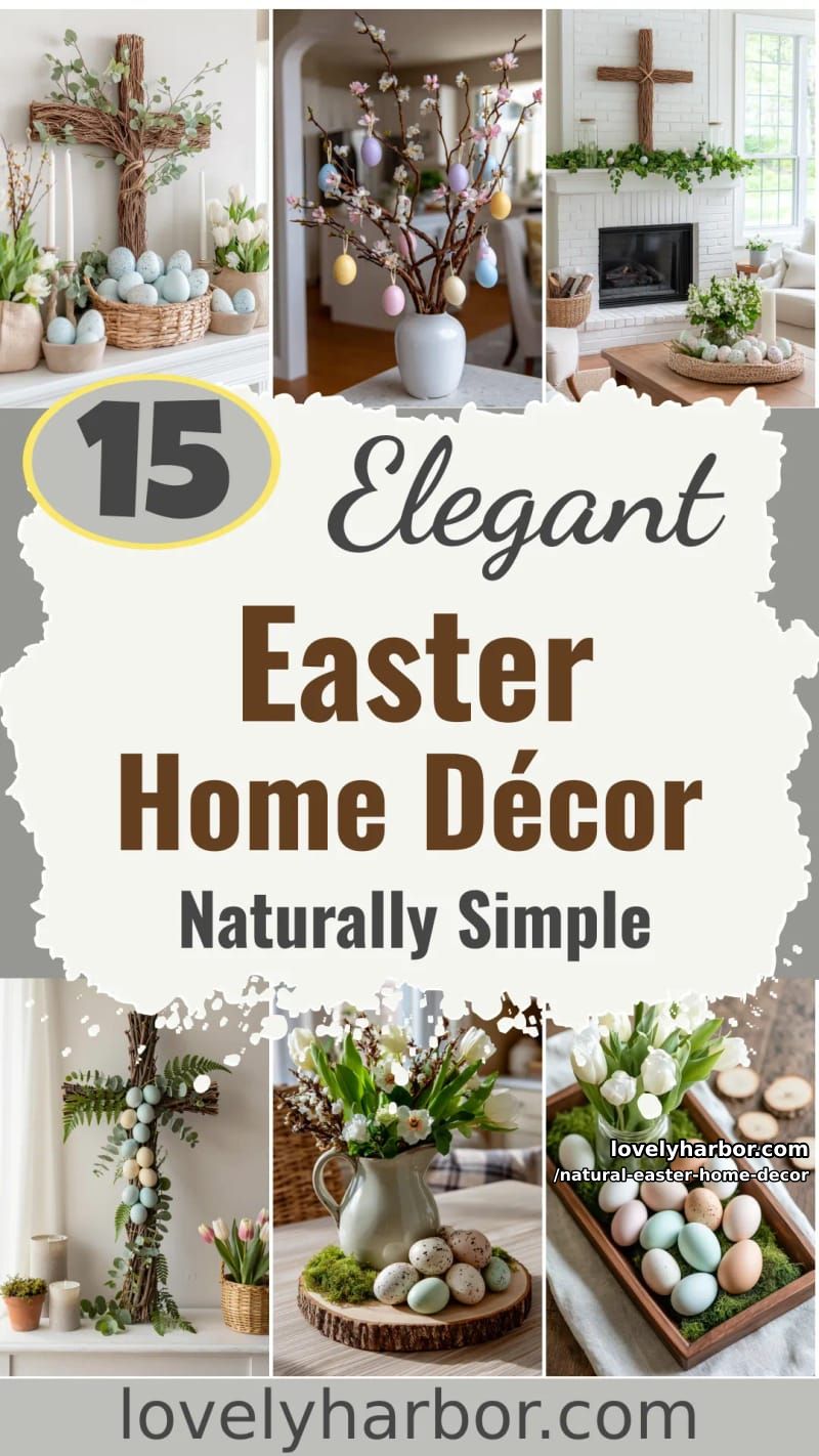 15 Natural Easter Home Décor Ideas That Are Simple Yet Elegant 41 natural easter home decor - Collage 40