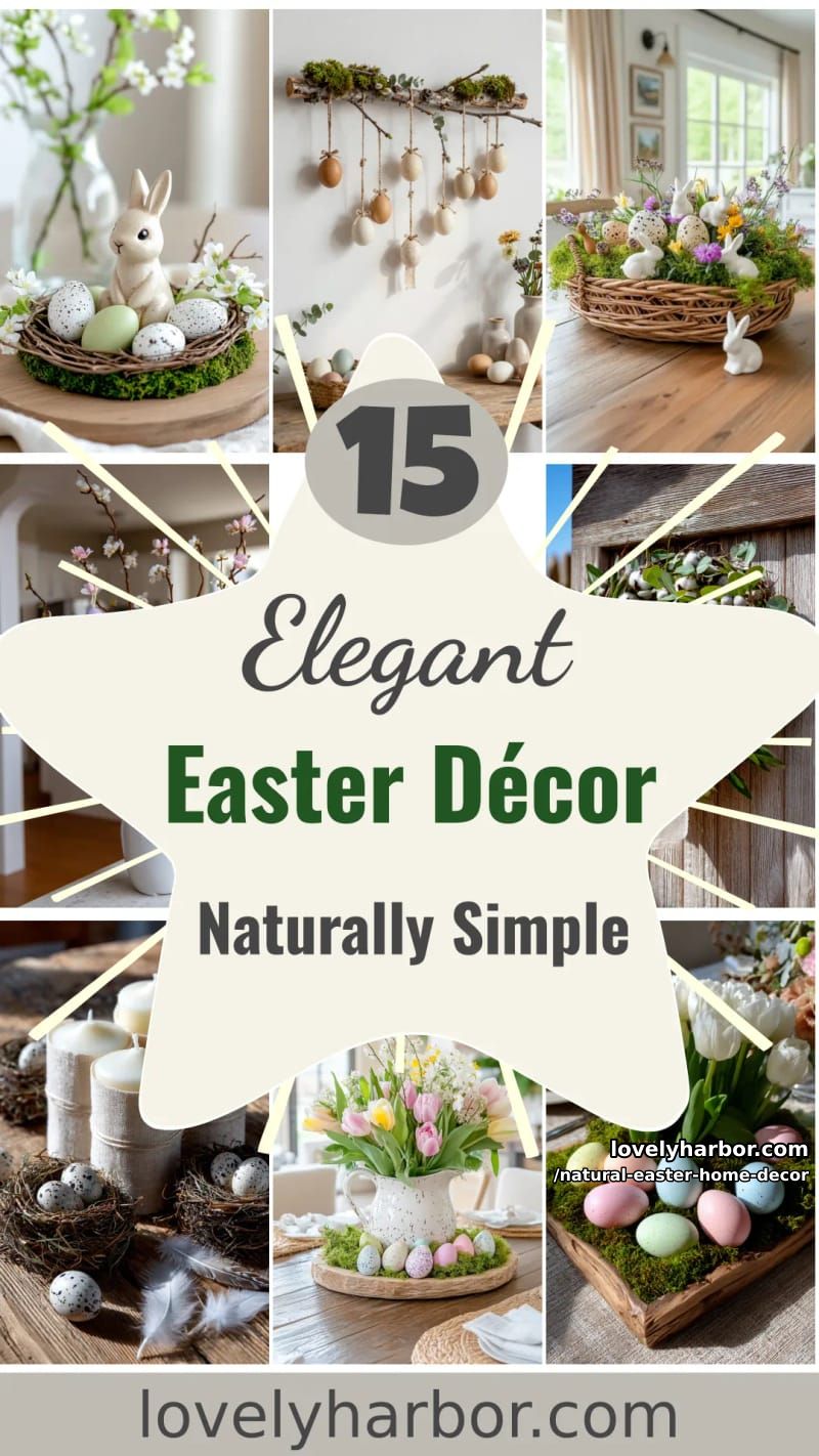 15 Natural Easter Home Décor Ideas That Are Simple Yet Elegant 47 natural easter home decor - Collage 46