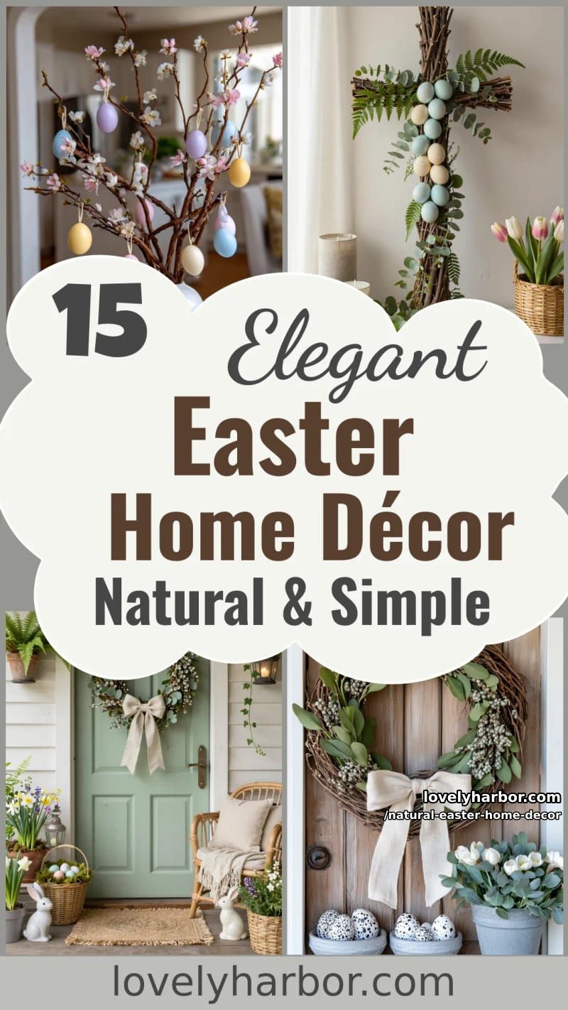 15 Natural Easter Home Décor Ideas That Are Simple Yet Elegant 48 natural easter home decor - Collage 47