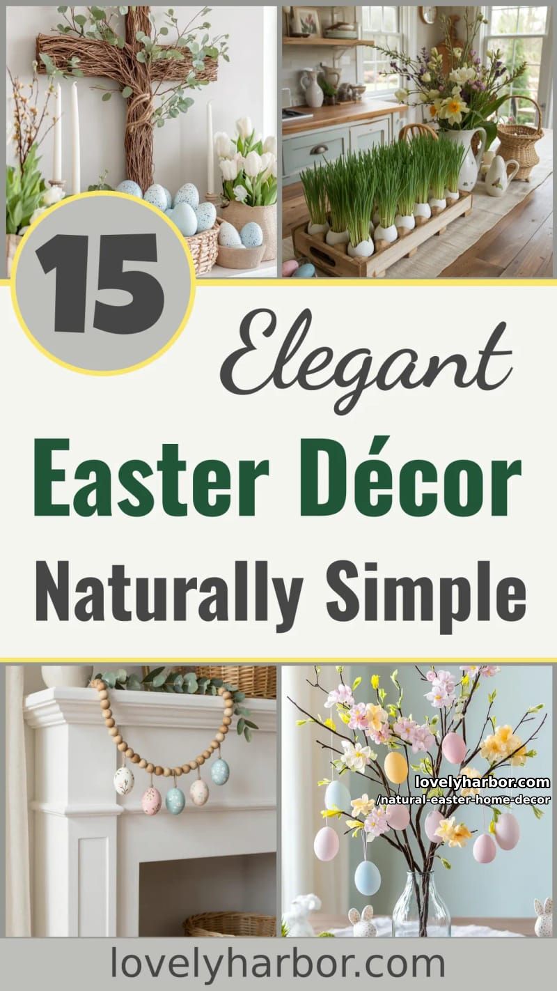 15 Natural Easter Home Décor Ideas That Are Simple Yet Elegant 49 natural easter home decor - Collage 48