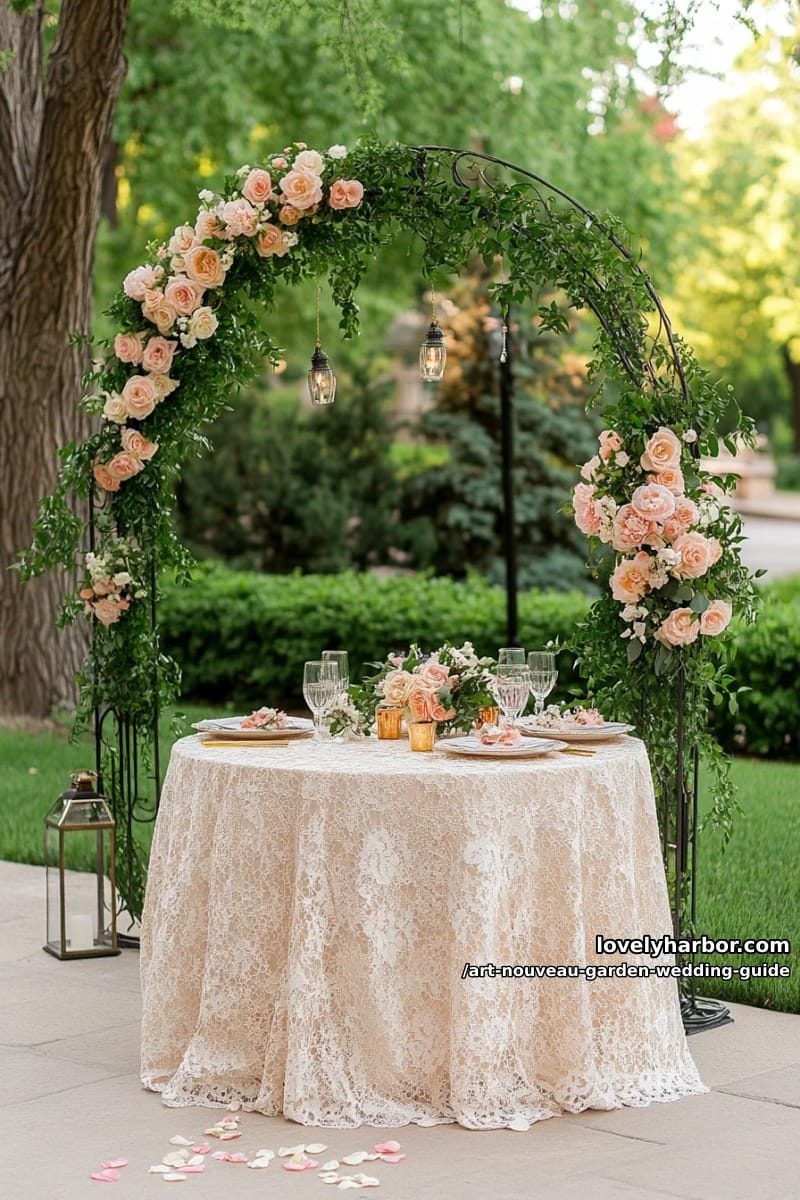 The Ultimate Art Nouveau Garden Wedding Guide: Timeless Romance Meets Nature 4 organic lines and nature-inspired design 1