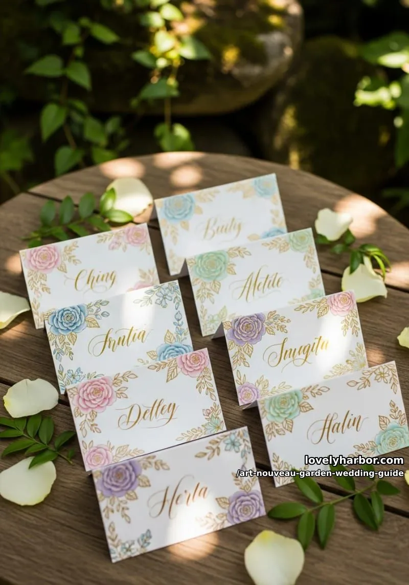 The Ultimate Art Nouveau Garden Wedding Guide: Timeless Romance Meets Nature 4 romantic, handcrafted details 1