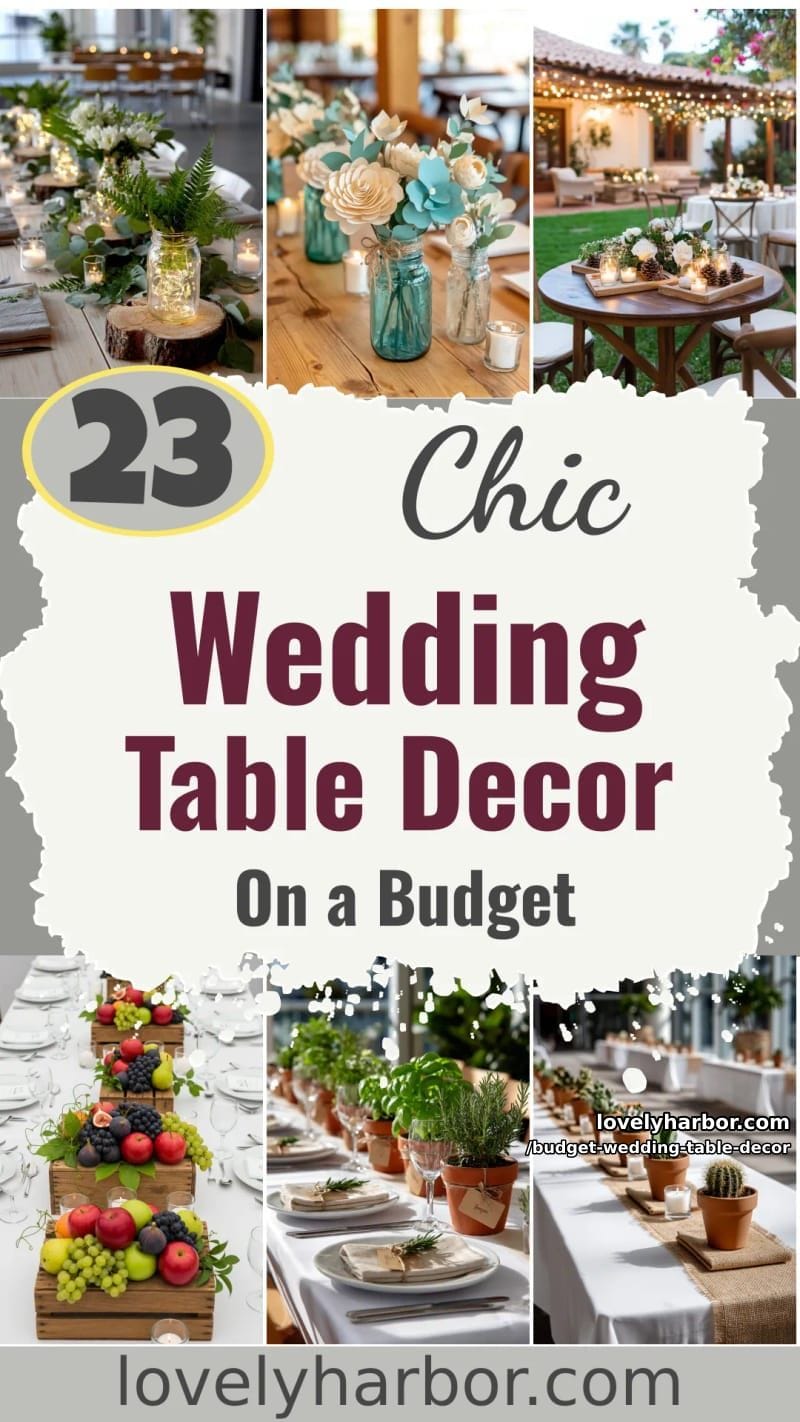 23 Chic Wedding Table Decor Ideas on a Budget 56 save big without losing the magic with these budget-friendly wedding table decor ideas 55