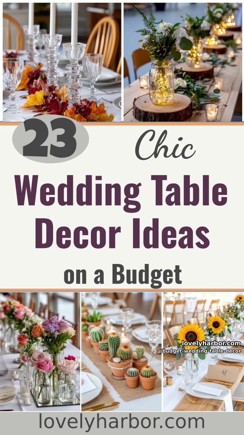 23 Chic Wedding Table Decor Ideas on a Budget 60 save big without losing the magic with these budget-friendly wedding table decor ideas 59