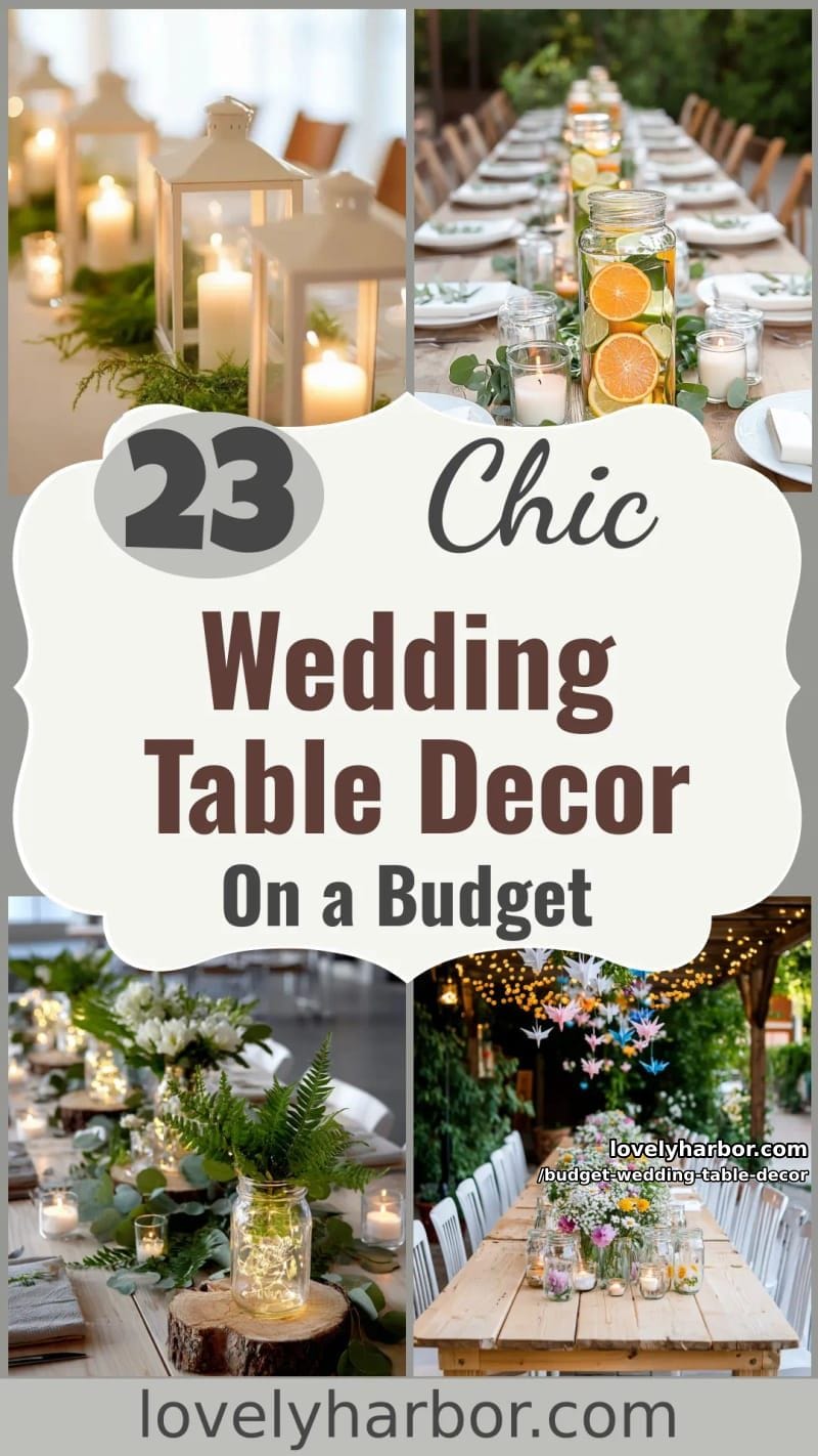 23 Chic Wedding Table Decor Ideas on a Budget 62 save big without losing the magic with these budget-friendly wedding table decor ideas 61