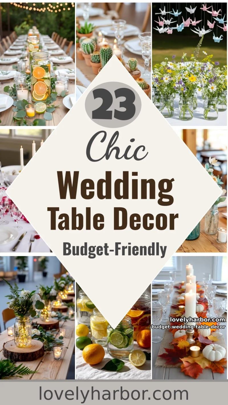 23 Chic Wedding Table Decor Ideas on a Budget 63 save big without losing the magic with these budget-friendly wedding table decor ideas 62