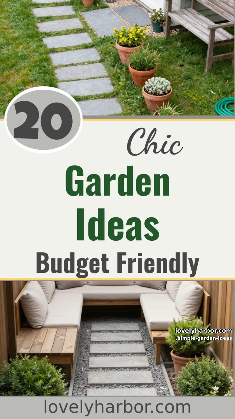 20 Inspiring Simple Garden Ideas on a Budget 34 simple garden ideas - Collage 33