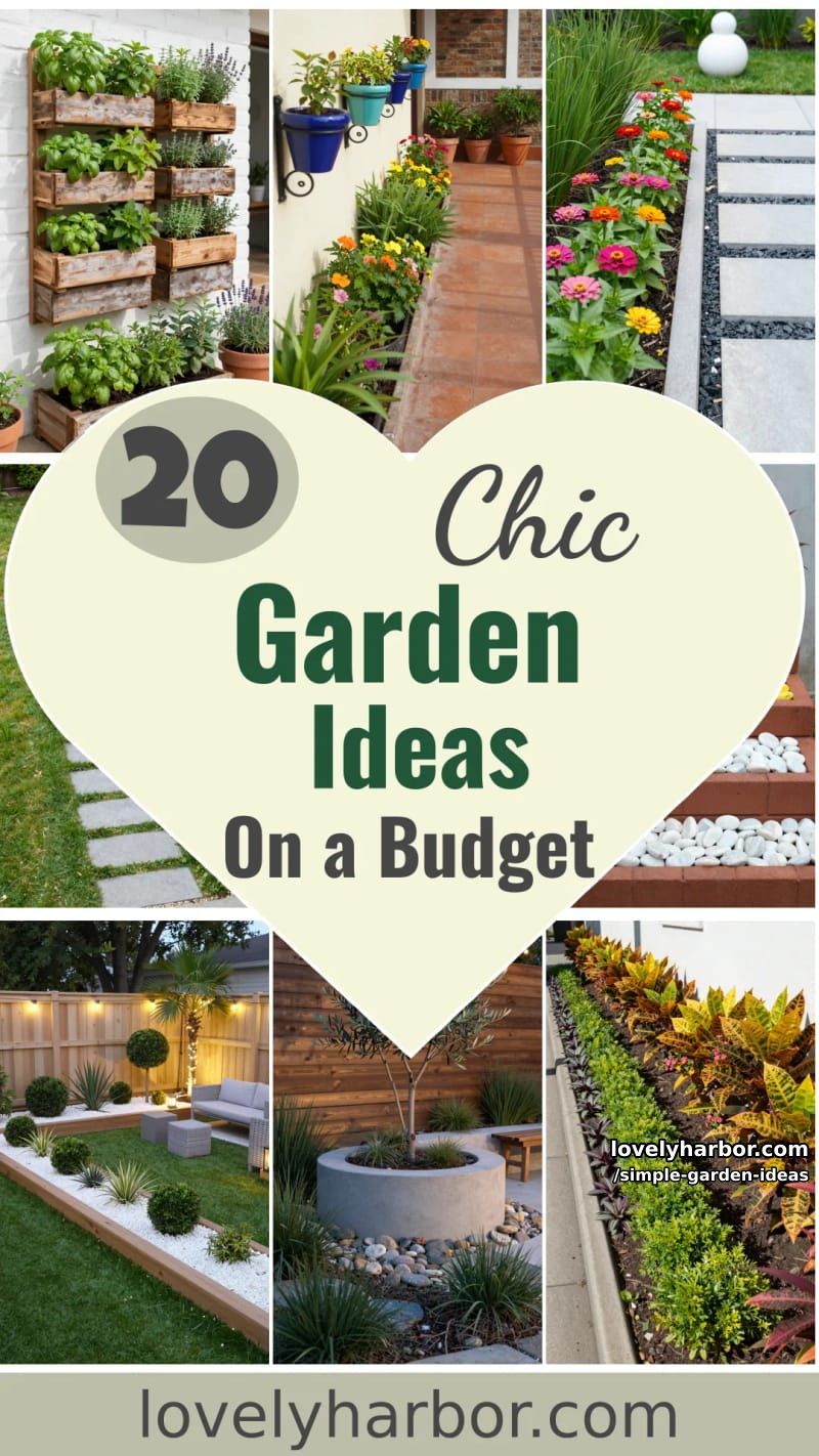 20 Inspiring Simple Garden Ideas on a Budget 35 simple garden ideas - Collage 34