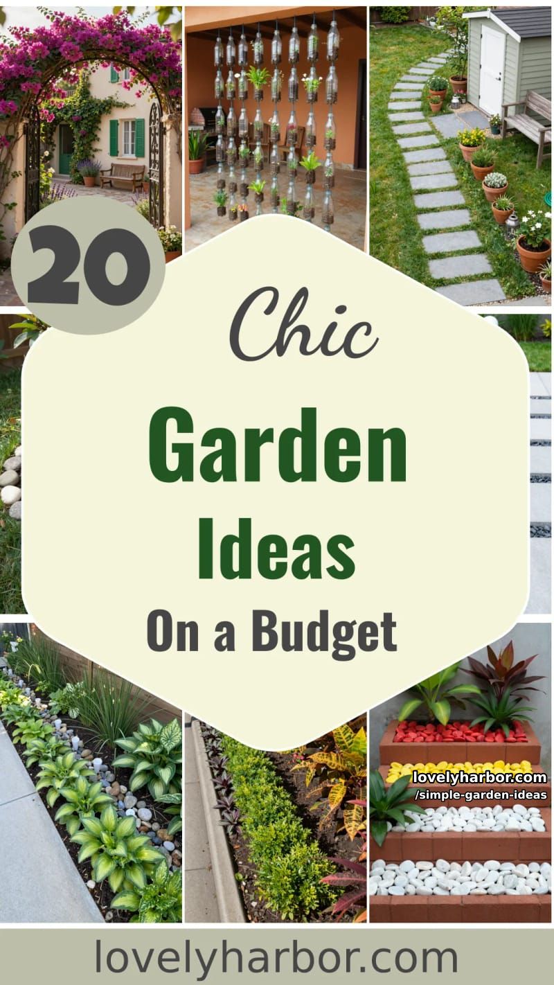 20 Inspiring Simple Garden Ideas on a Budget 38 simple garden ideas - Collage 37