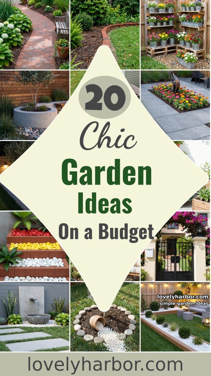 20 Inspiring Simple Garden Ideas on a Budget 39 simple garden ideas - Collage 38