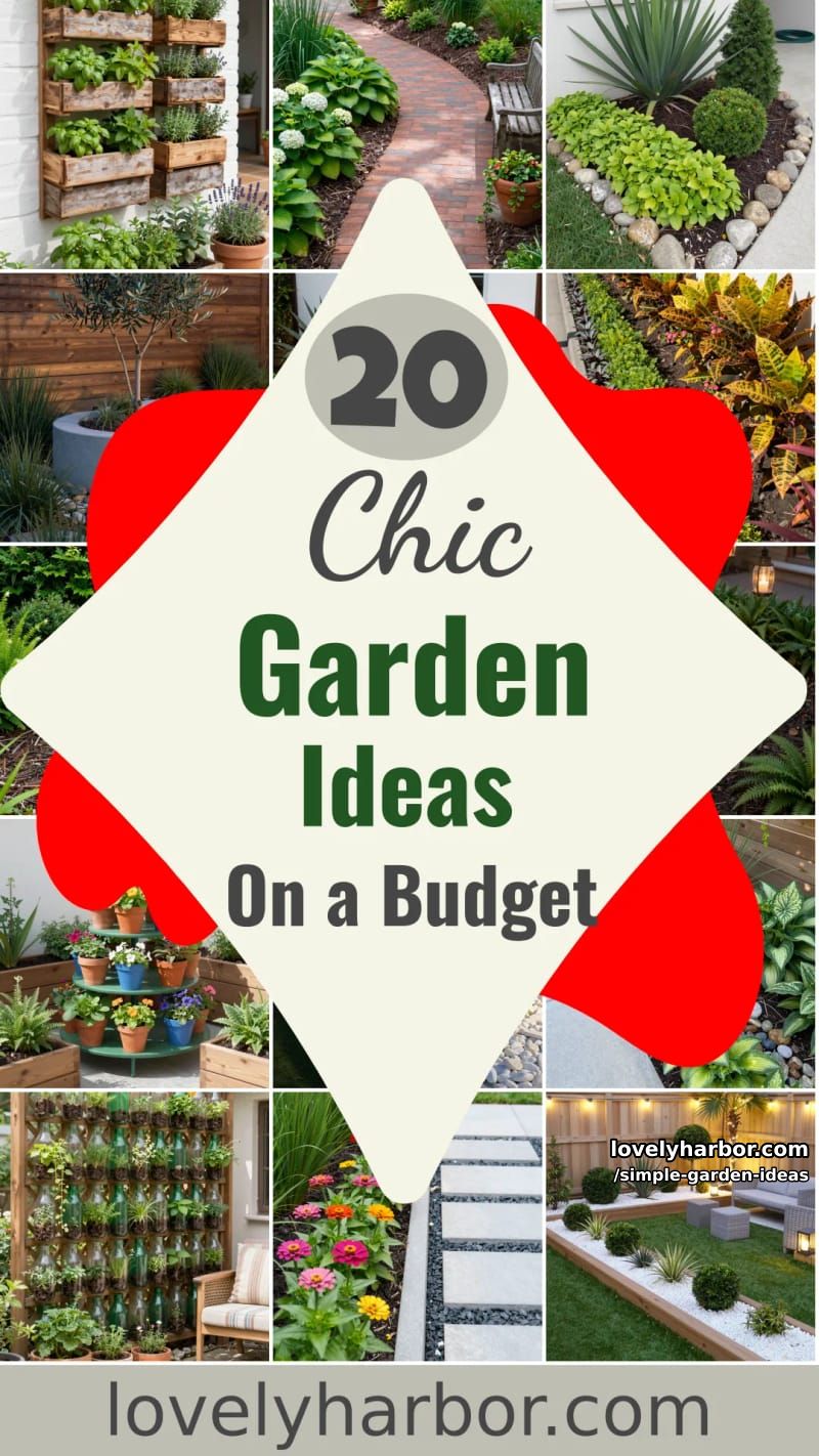 20 Inspiring Simple Garden Ideas on a Budget 41 simple garden ideas - Collage 40