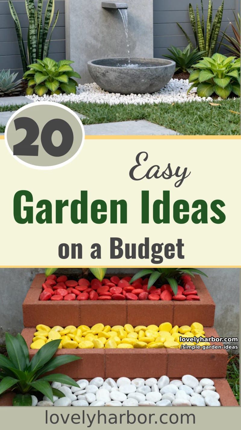20 Inspiring Simple Garden Ideas on a Budget 42 simple garden ideas - Collage 41