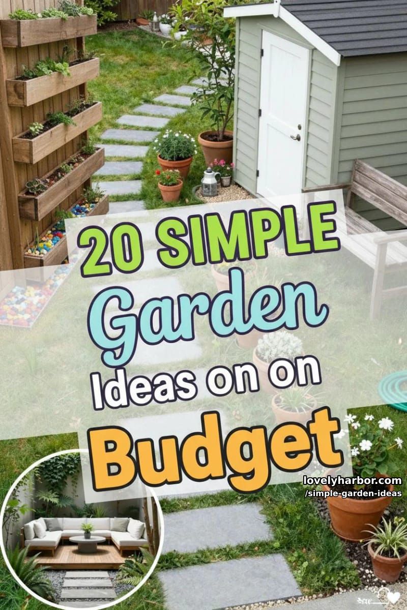 20 Inspiring Simple Garden Ideas on a Budget 46 simple garden ideas - Collage 45