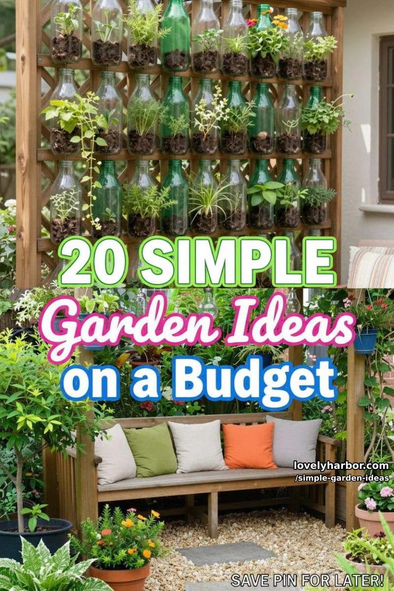 20 Inspiring Simple Garden Ideas on a Budget 47 simple garden ideas - Collage 46