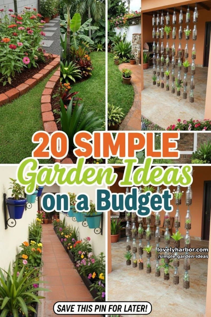 20 Inspiring Simple Garden Ideas on a Budget 50 simple garden ideas - Collage 49