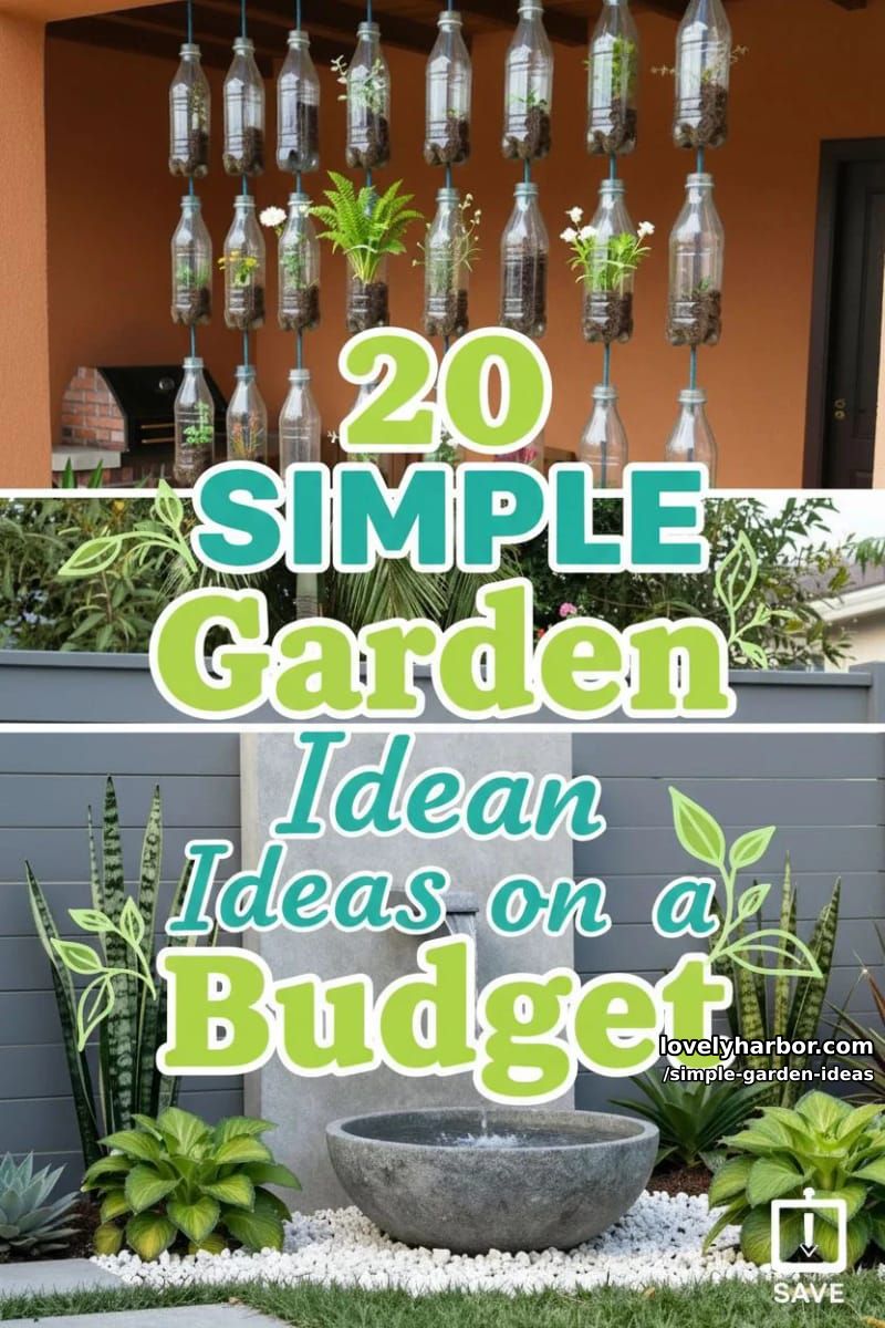 20 Inspiring Simple Garden Ideas on a Budget 55 simple garden ideas - Collage 54