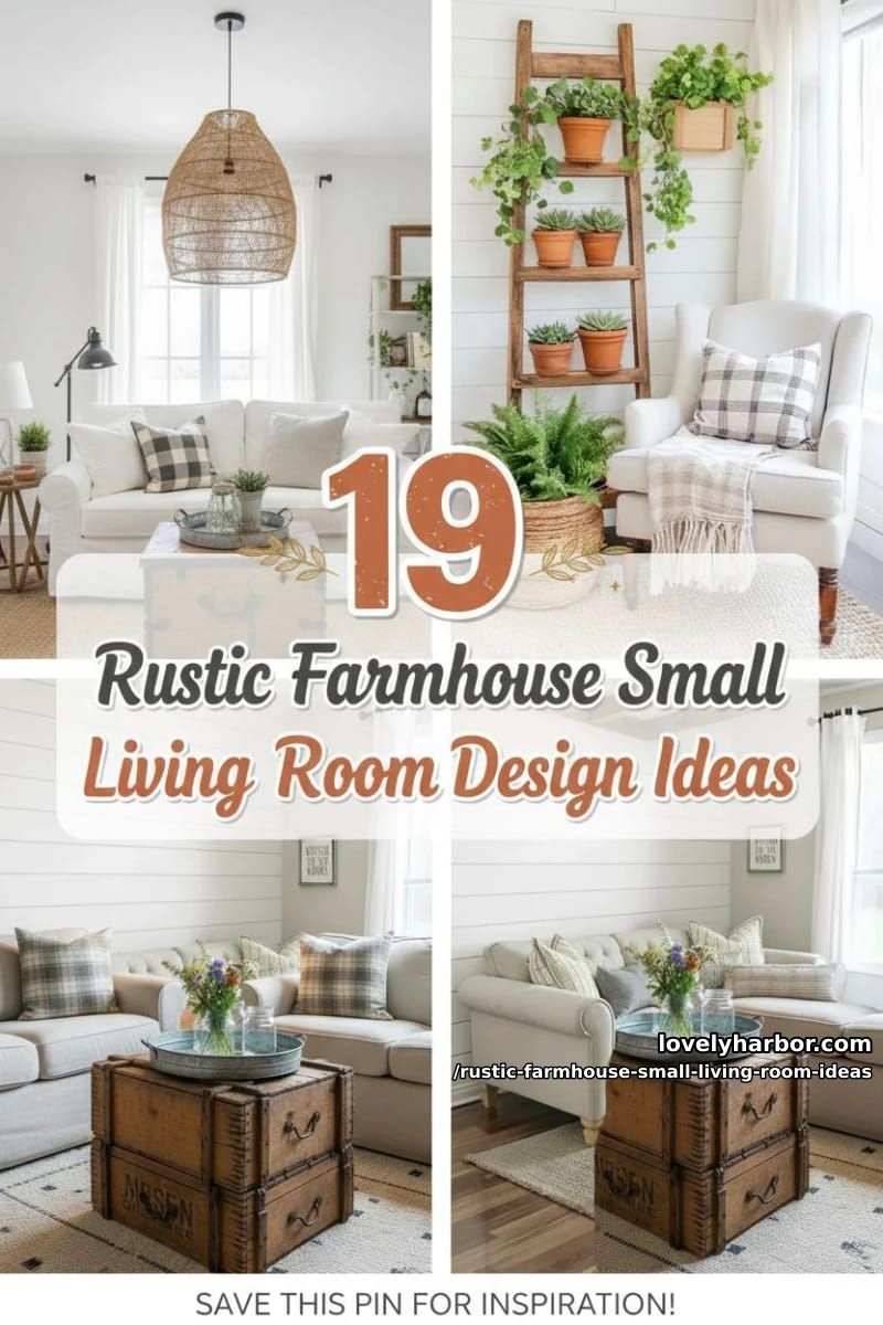 19 Rustic Farmhouse Small Living Room Ideas For a Cozy, Space-Saving Makeover 40 style your small farmhouse living room with these rustic design ideas 39