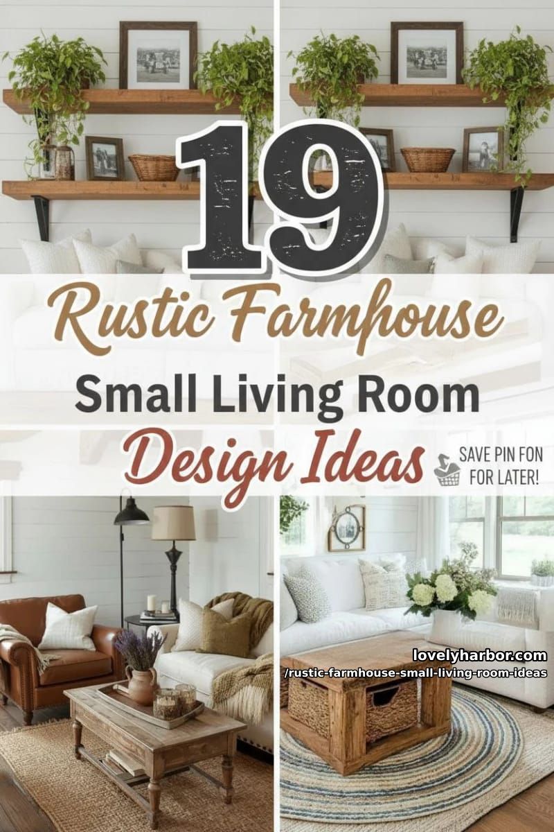 19 Rustic Farmhouse Small Living Room Ideas For a Cozy, Space-Saving Makeover 41 style your small farmhouse living room with these rustic design ideas 40