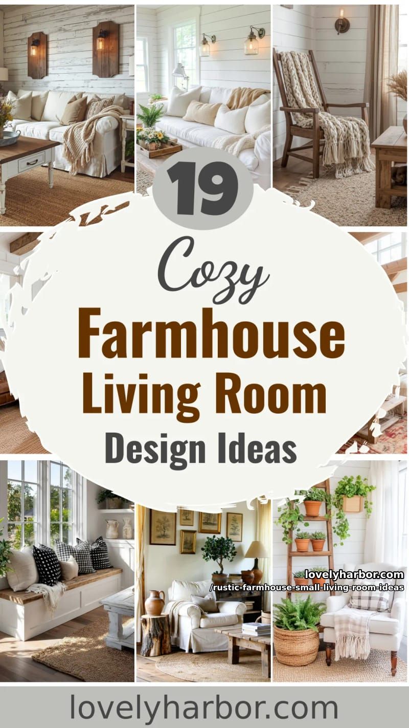 19 Rustic Farmhouse Small Living Room Ideas For a Cozy, Space-Saving Makeover 46 style your small farmhouse living room with these rustic design ideas 45