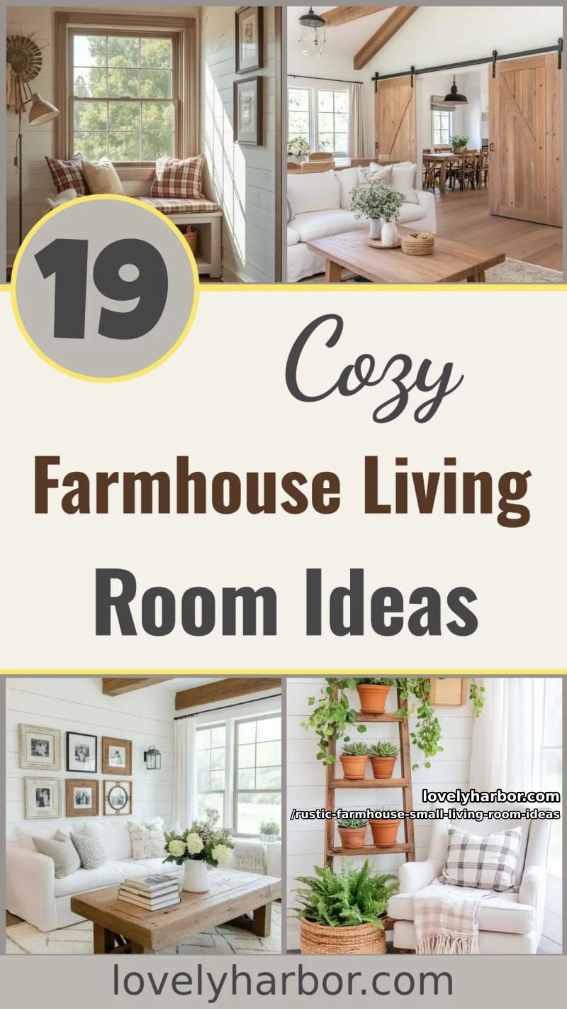 19 Rustic Farmhouse Small Living Room Ideas For a Cozy, Space-Saving Makeover 48 style your small farmhouse living room with these rustic design ideas 47