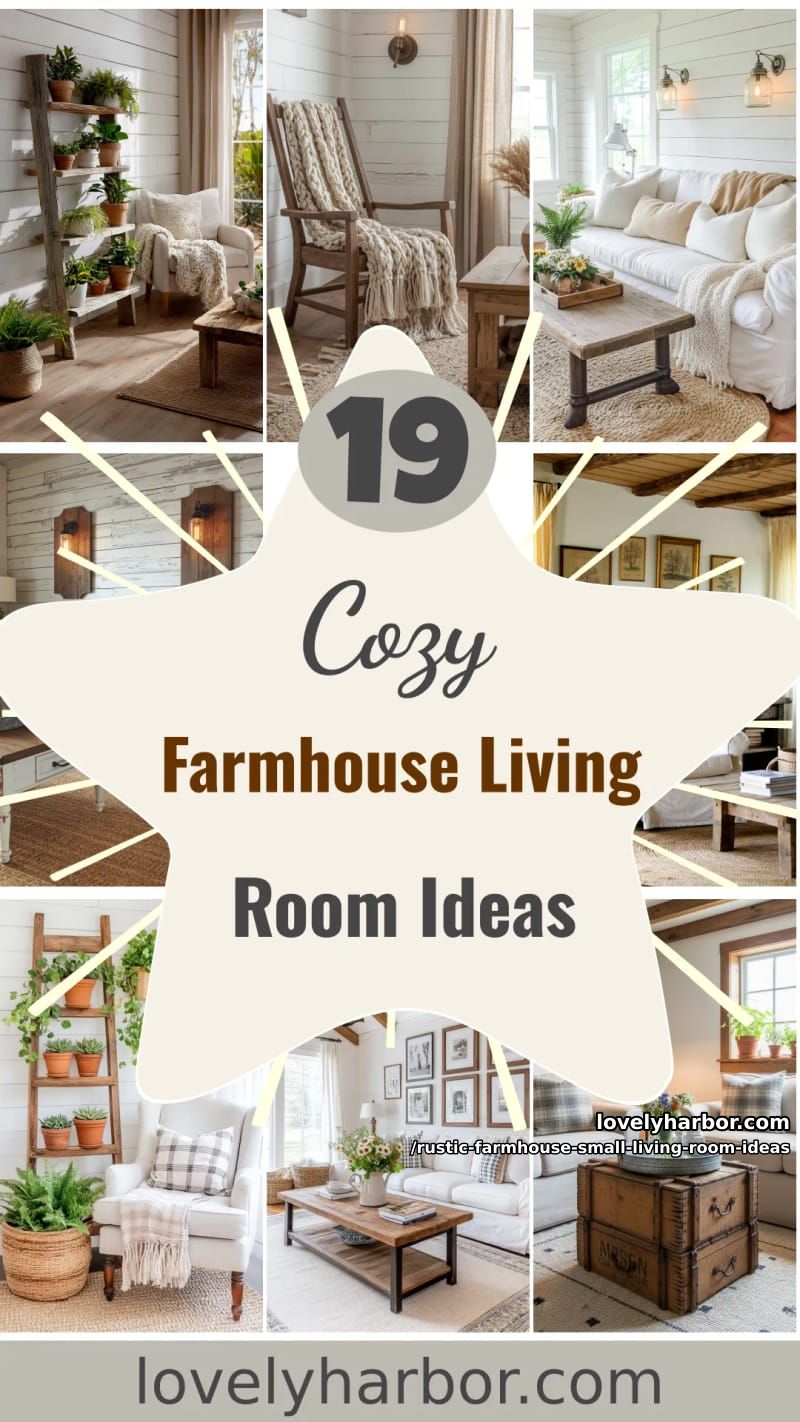 19 Rustic Farmhouse Small Living Room Ideas For a Cozy, Space-Saving Makeover 49 style your small farmhouse living room with these rustic design ideas 48