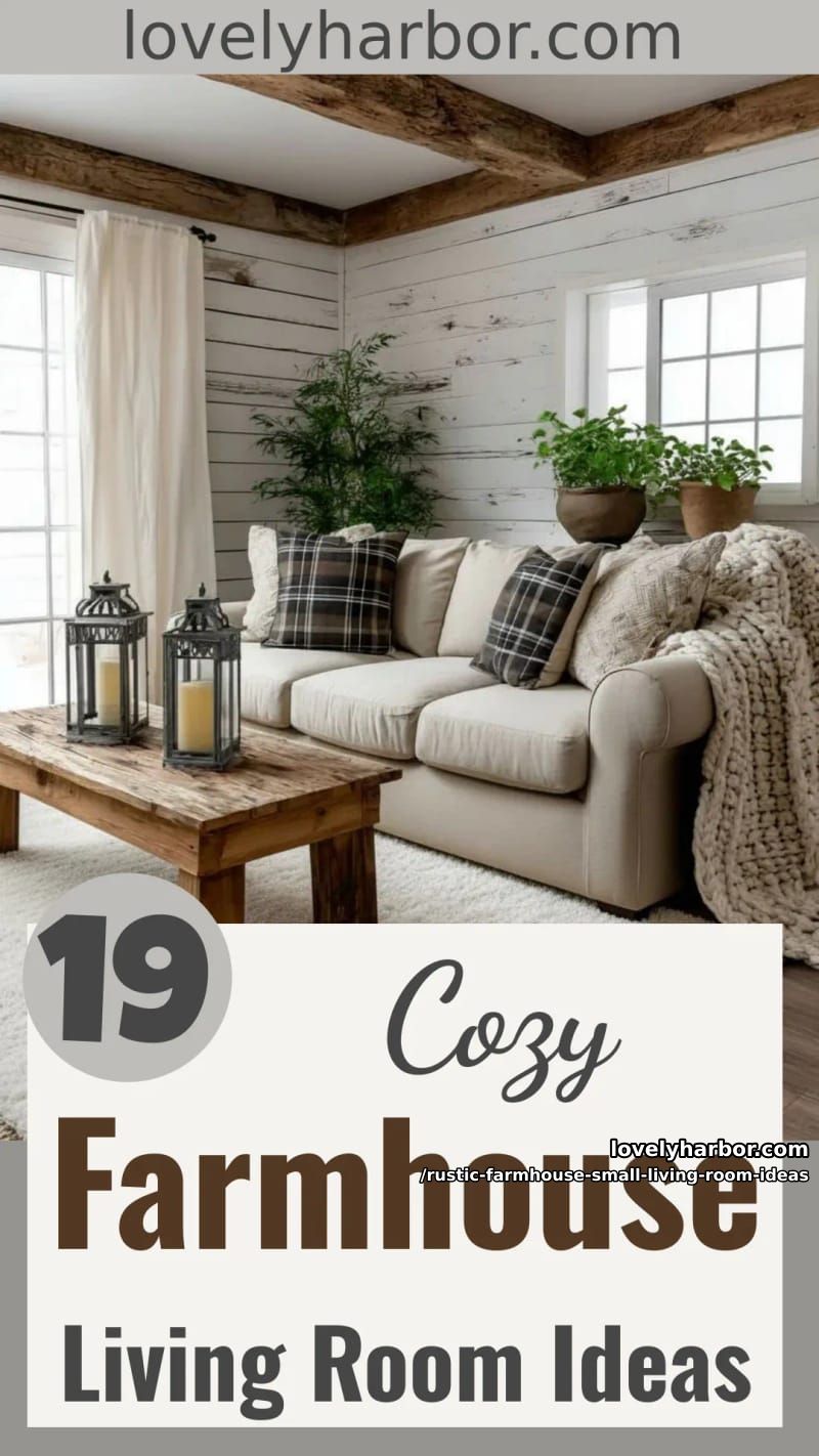 19 Rustic Farmhouse Small Living Room Ideas For a Cozy, Space-Saving Makeover 50 style your small farmhouse living room with these rustic design ideas 49