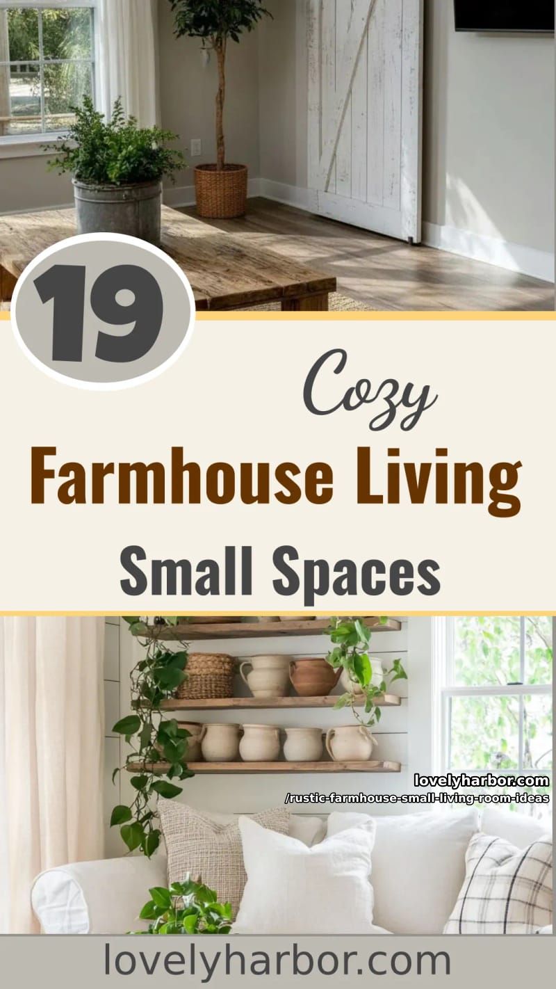 19 Rustic Farmhouse Small Living Room Ideas For a Cozy, Space-Saving Makeover 51 style your small farmhouse living room with these rustic design ideas 50