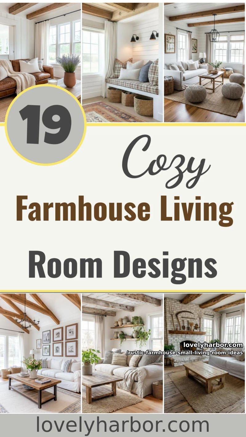 19 Rustic Farmhouse Small Living Room Ideas For a Cozy, Space-Saving Makeover 53 style your small farmhouse living room with these rustic design ideas 52