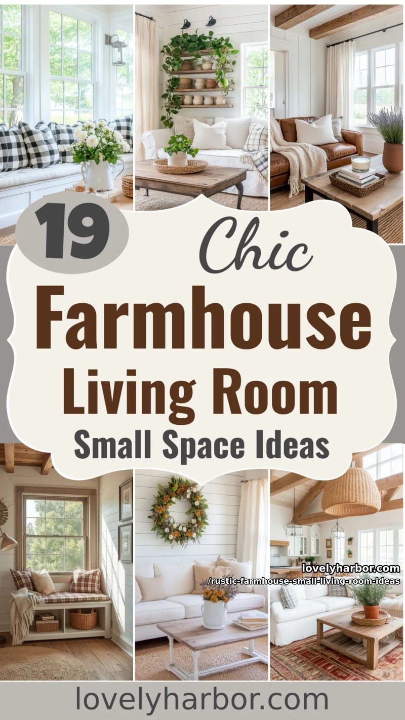 19 Rustic Farmhouse Small Living Room Ideas For a Cozy, Space-Saving Makeover 54 style your small farmhouse living room with these rustic design ideas 53