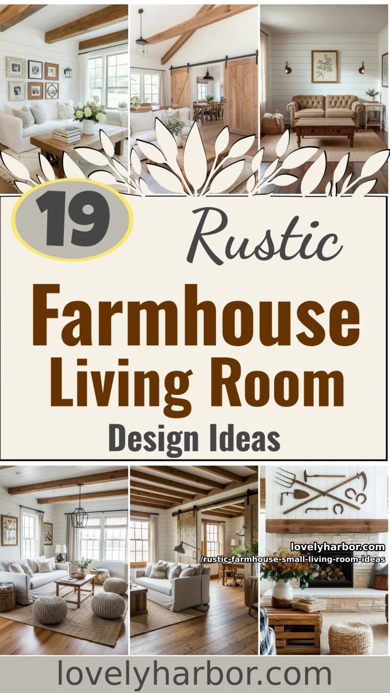 19 Rustic Farmhouse Small Living Room Ideas For a Cozy, Space-Saving Makeover 55 style your small farmhouse living room with these rustic design ideas 54