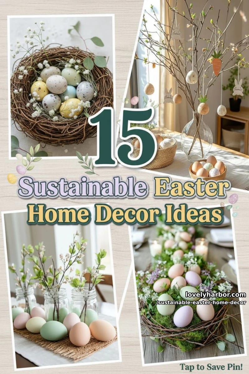 15 Sustainable Easter Home Decor Ideas That Wow 38 sustainable easter home decor - Collage 37
