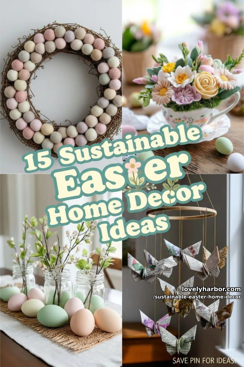 15 Sustainable Easter Home Decor Ideas That Wow 41 sustainable easter home decor - Collage 40