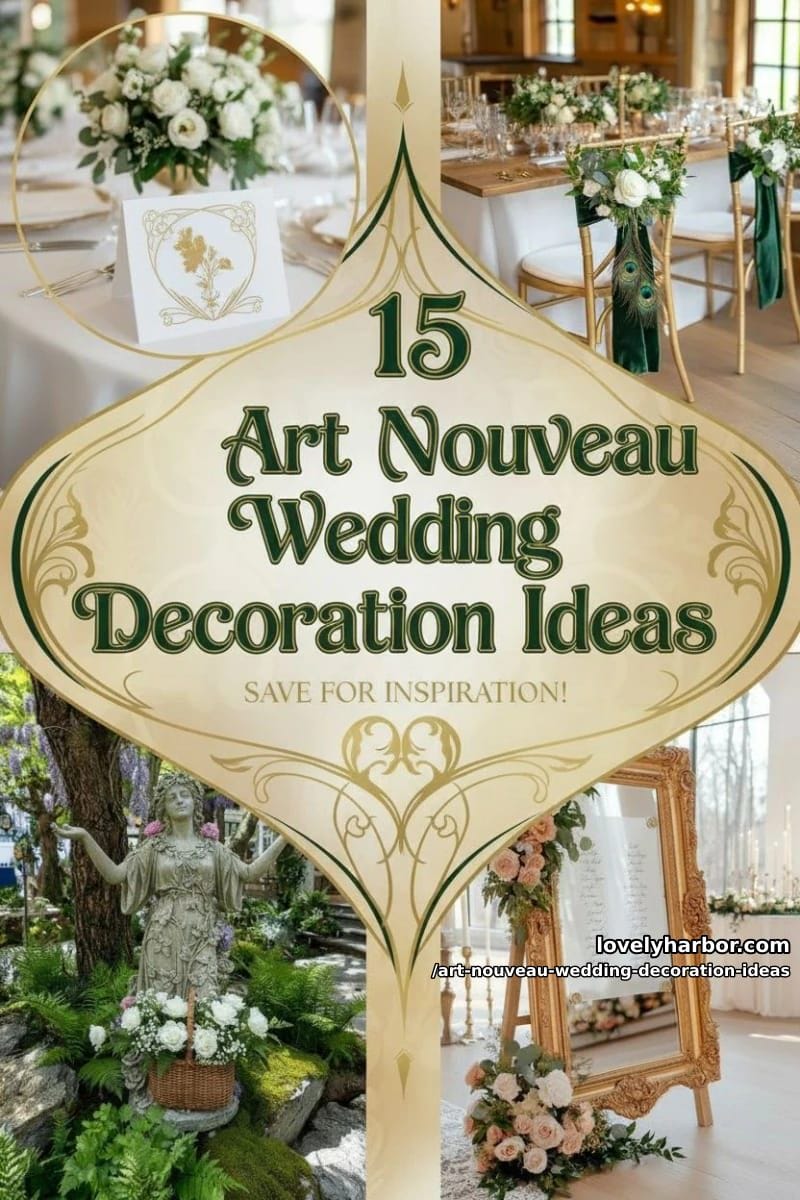 15 Art Nouveau Wedding Decoration Ideas For Your Big Day 42 these art nouveau wedding decoration ideas will add charm to your venue 41