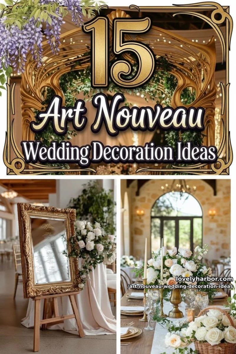 15 Art Nouveau Wedding Decoration Ideas For Your Big Day 44 these art nouveau wedding decoration ideas will add charm to your venue 43