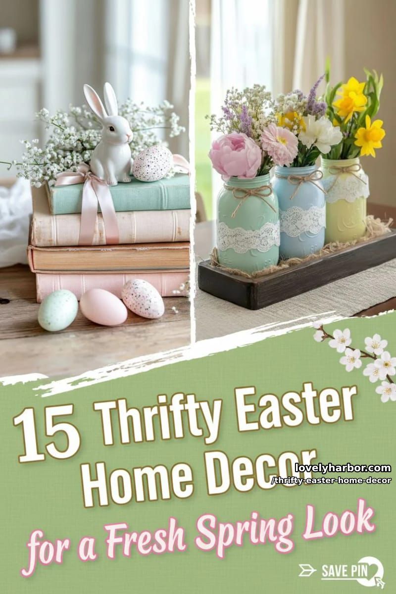 15 Thrifty Easter Home Decor Finds For a Fresh Spring Look 34 thrifty easter home decor - Collage 33