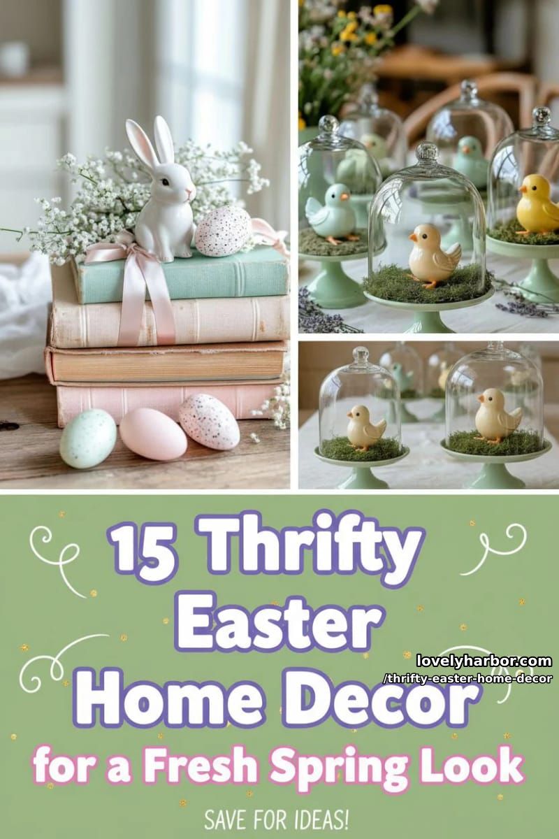 15 Thrifty Easter Home Decor Finds For a Fresh Spring Look 36 thrifty easter home decor - Collage 35